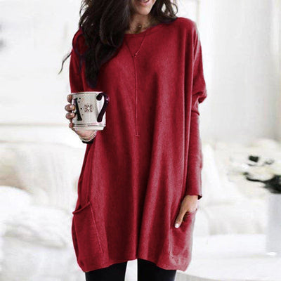Julia's | Relaxed Pocket Tunic with Elegant Tummy Coverage