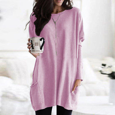 Julia's | Relaxed Pocket Tunic with Elegant Tummy Coverage