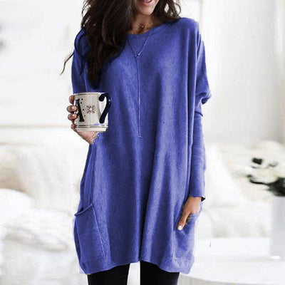 Julia's | Relaxed Pocket Tunic with Elegant Tummy Coverage